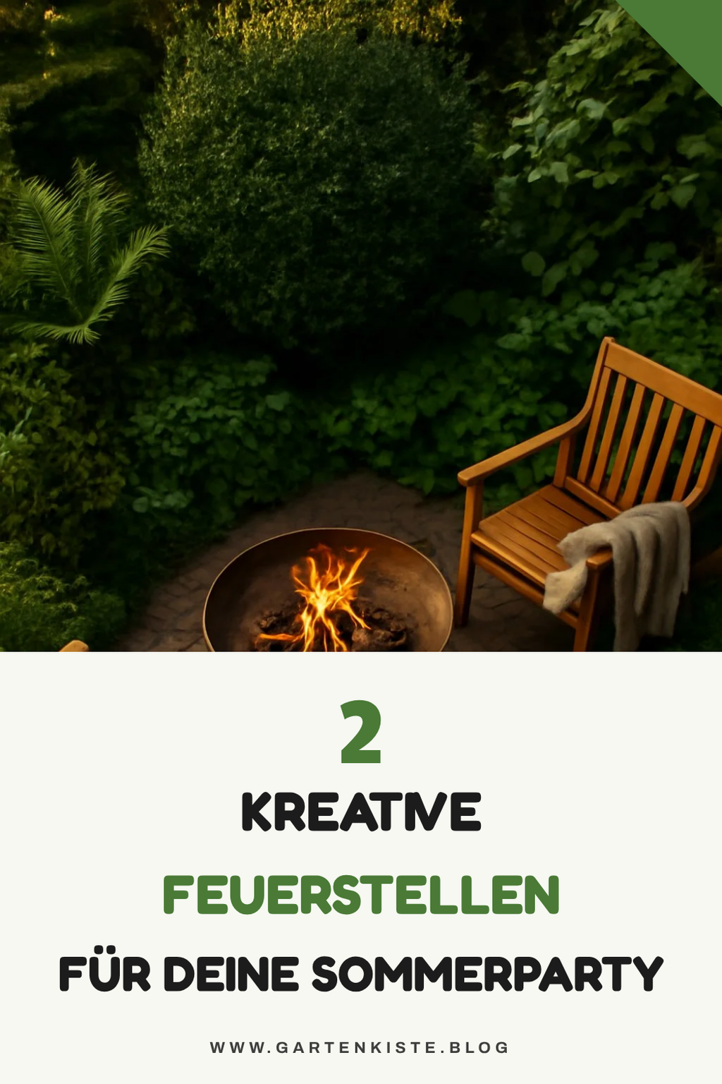 Innovative Feuerstellen für Gartenpartys