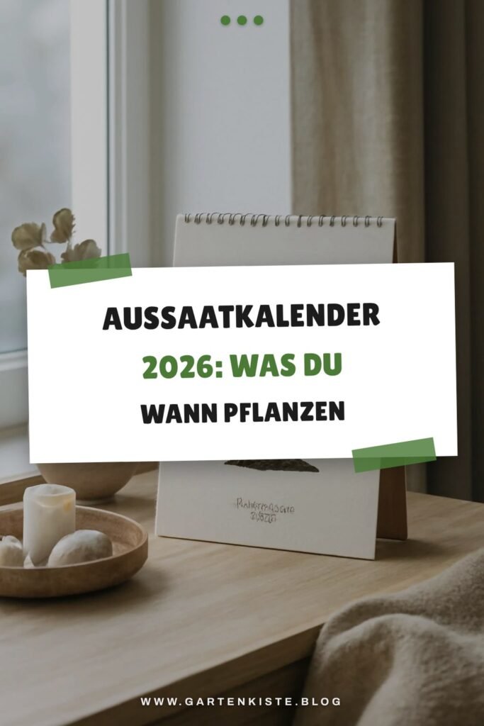 Aussaatkalender 2026: Was du wann pflanzen musst