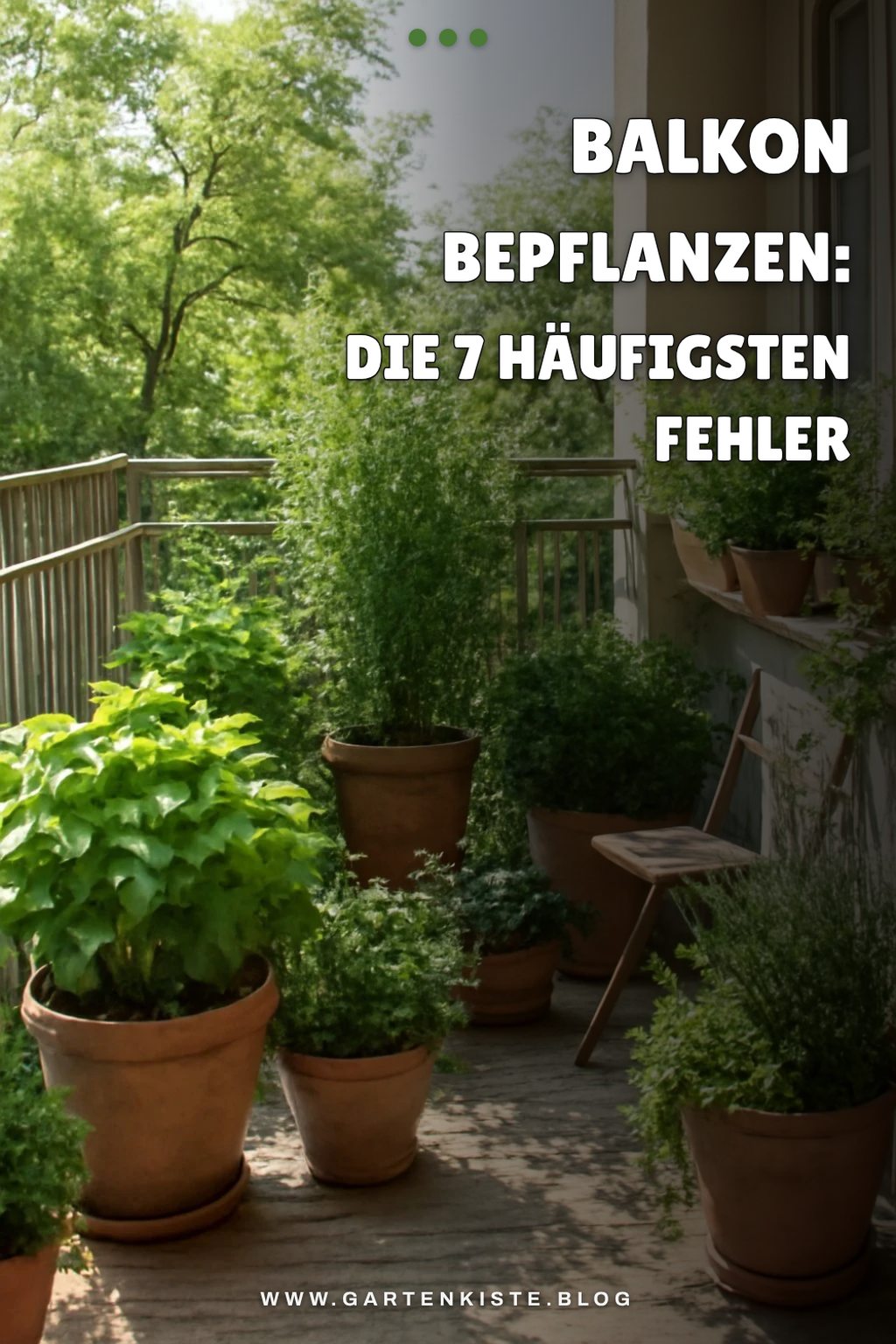 Balkon bepflanzen: Die 1 häufigsten Fehler vermeiden — Problem-Szenario