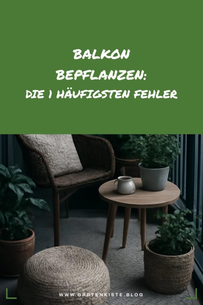Balkon bepflanzen: Die 1 häufigsten Fehler vermeiden