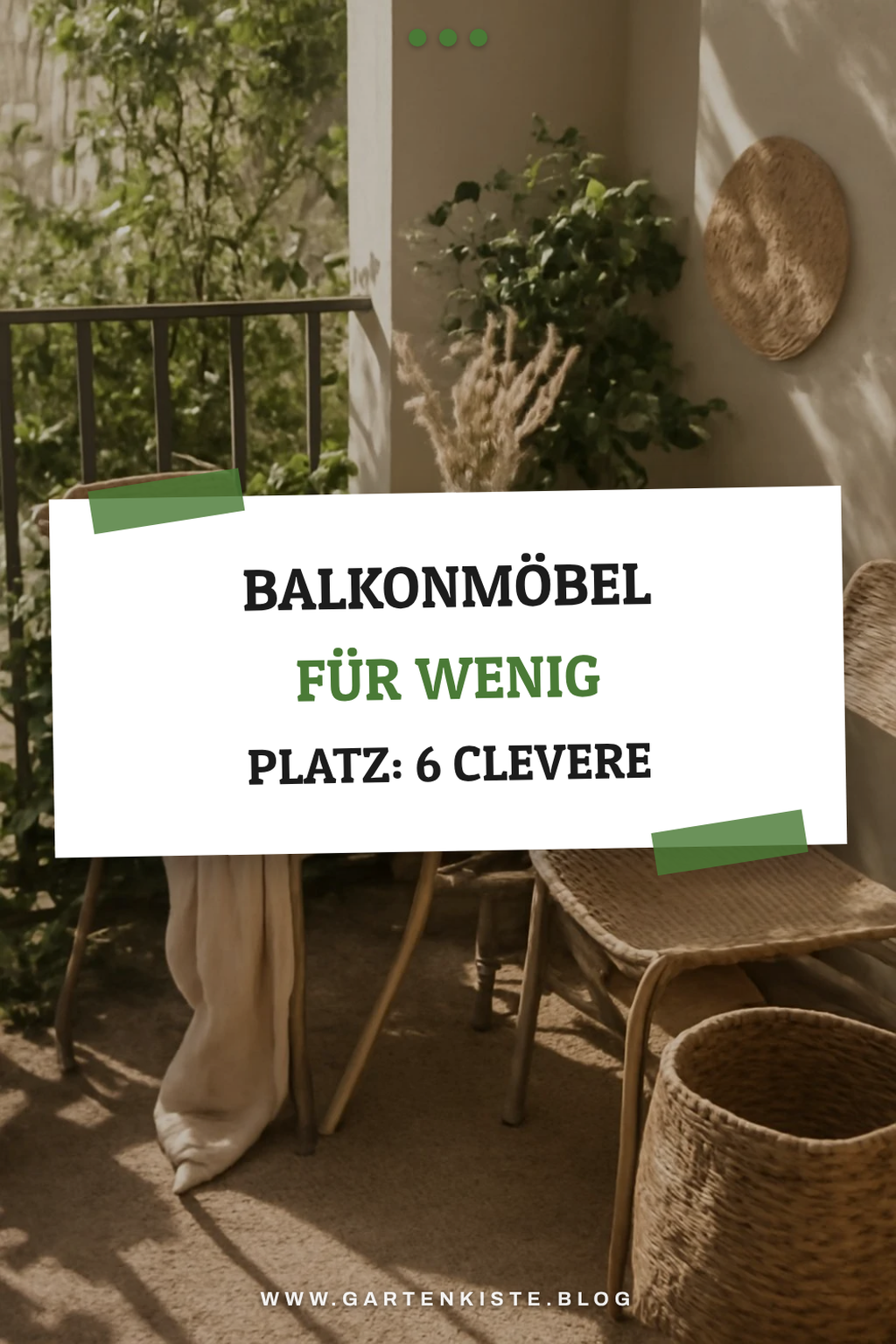 Balkonmöbel für wenig Platz: 6 clevere Lösungen