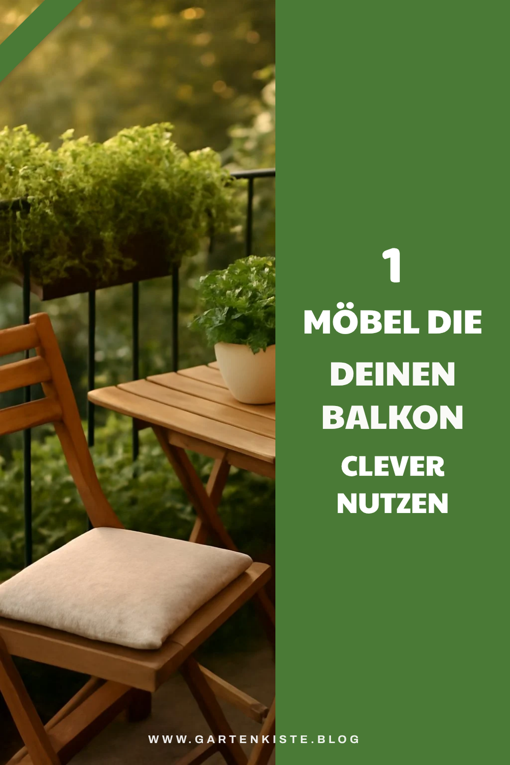 Diese 7 Balkonmöbel für wenig Platz machen deinen Balkon einladend
