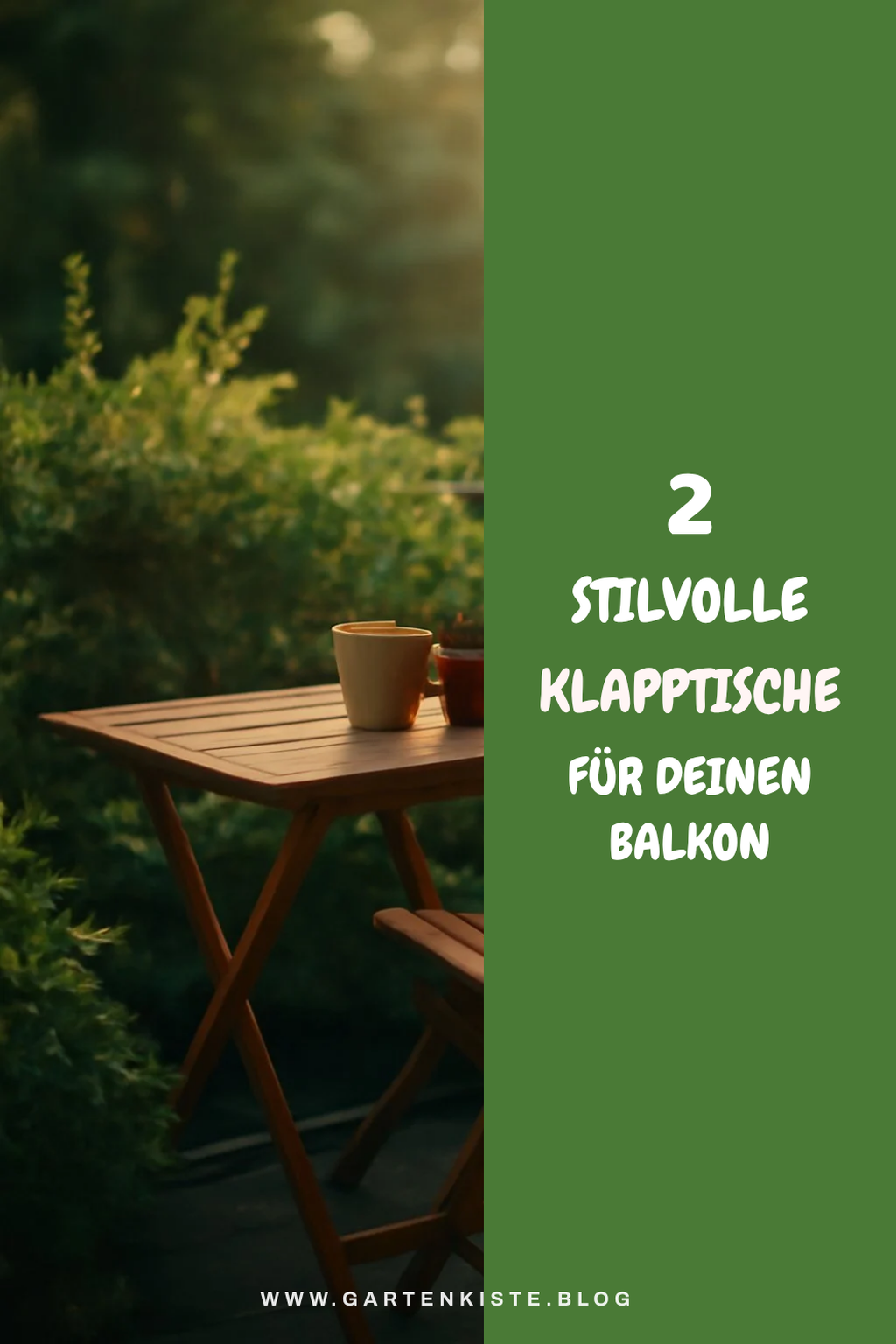 Stylische Klapptische für jeden Balkon