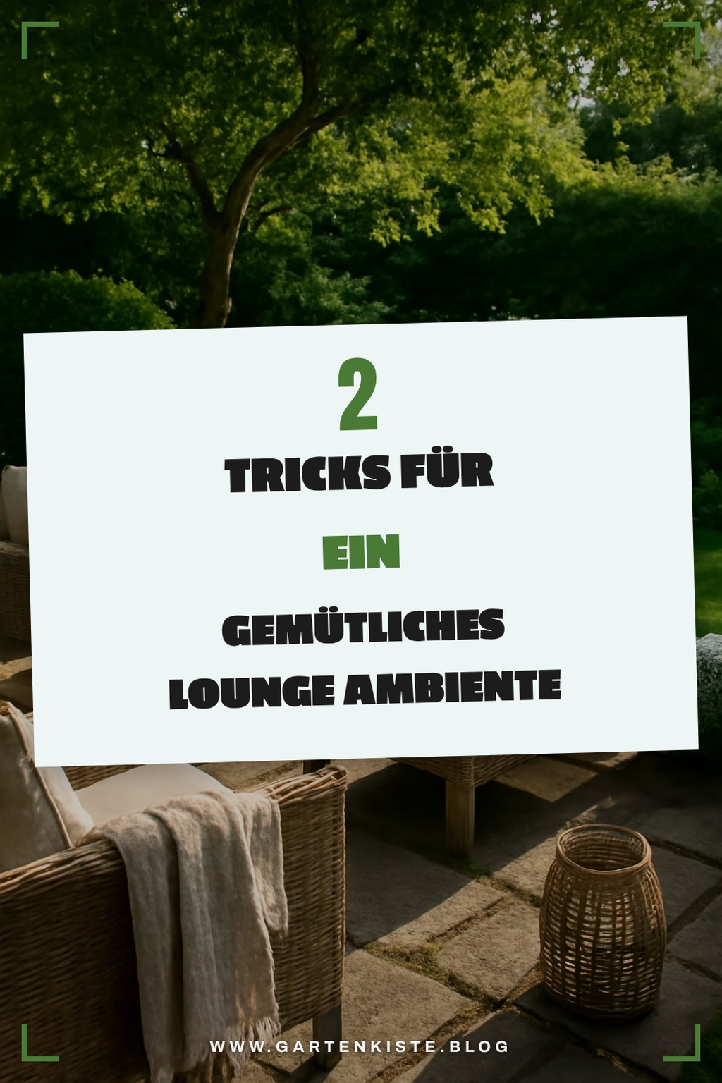 So schaffst du Gemütlichkeit im Freien