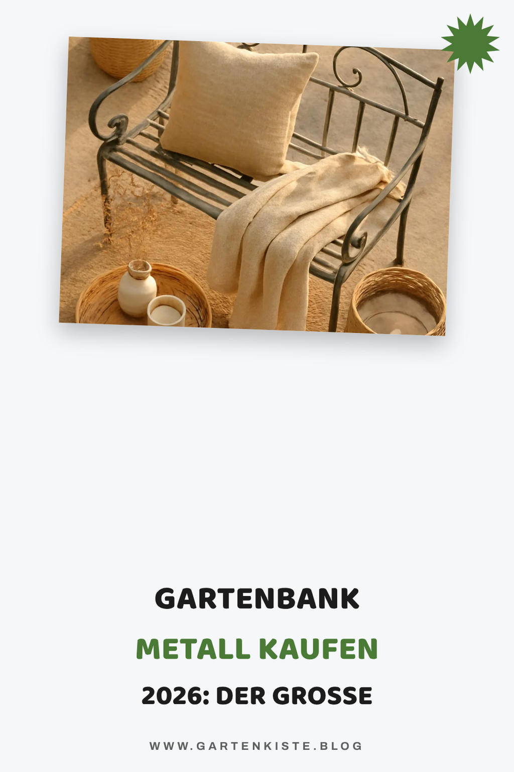 Gartenbank Metall kaufen 2026: Der große Ratgeber
