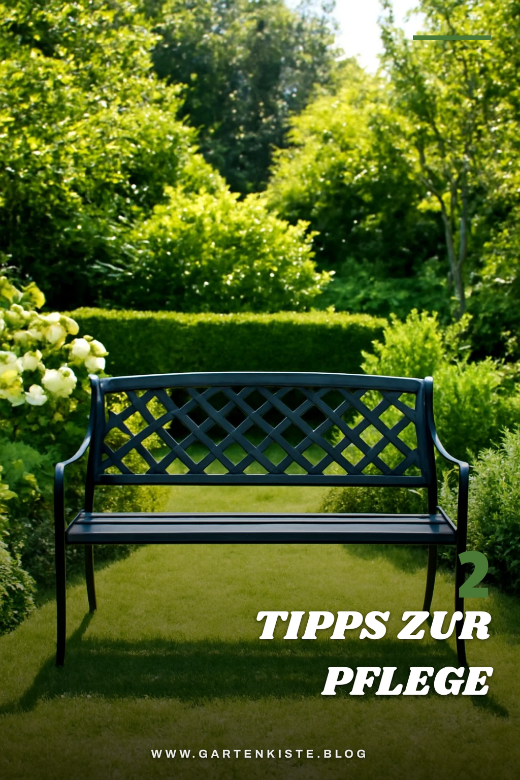 Pflege und Wartung von Gartenbänken