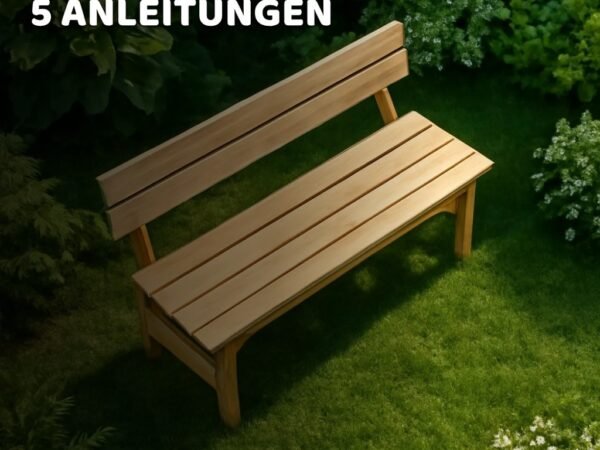 Gartenbank selber bauen: 5 Anleitungen für jedes Können
