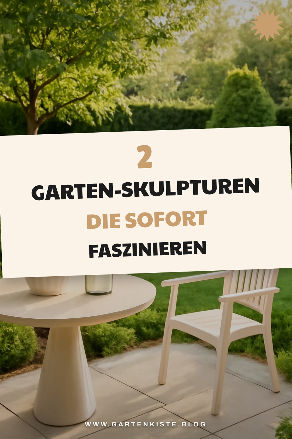 Skulpturen als Blickfang im Garten einsetzen