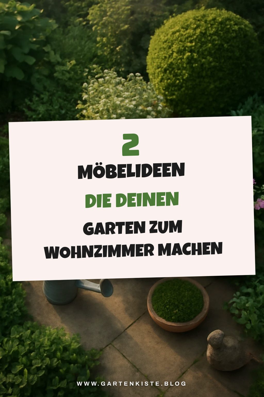 Mit Möbeln und Accessoires den Garten gestalten
