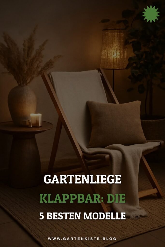 Gartenliege klappbar: Die 5 besten Modelle 2026 im Überblick