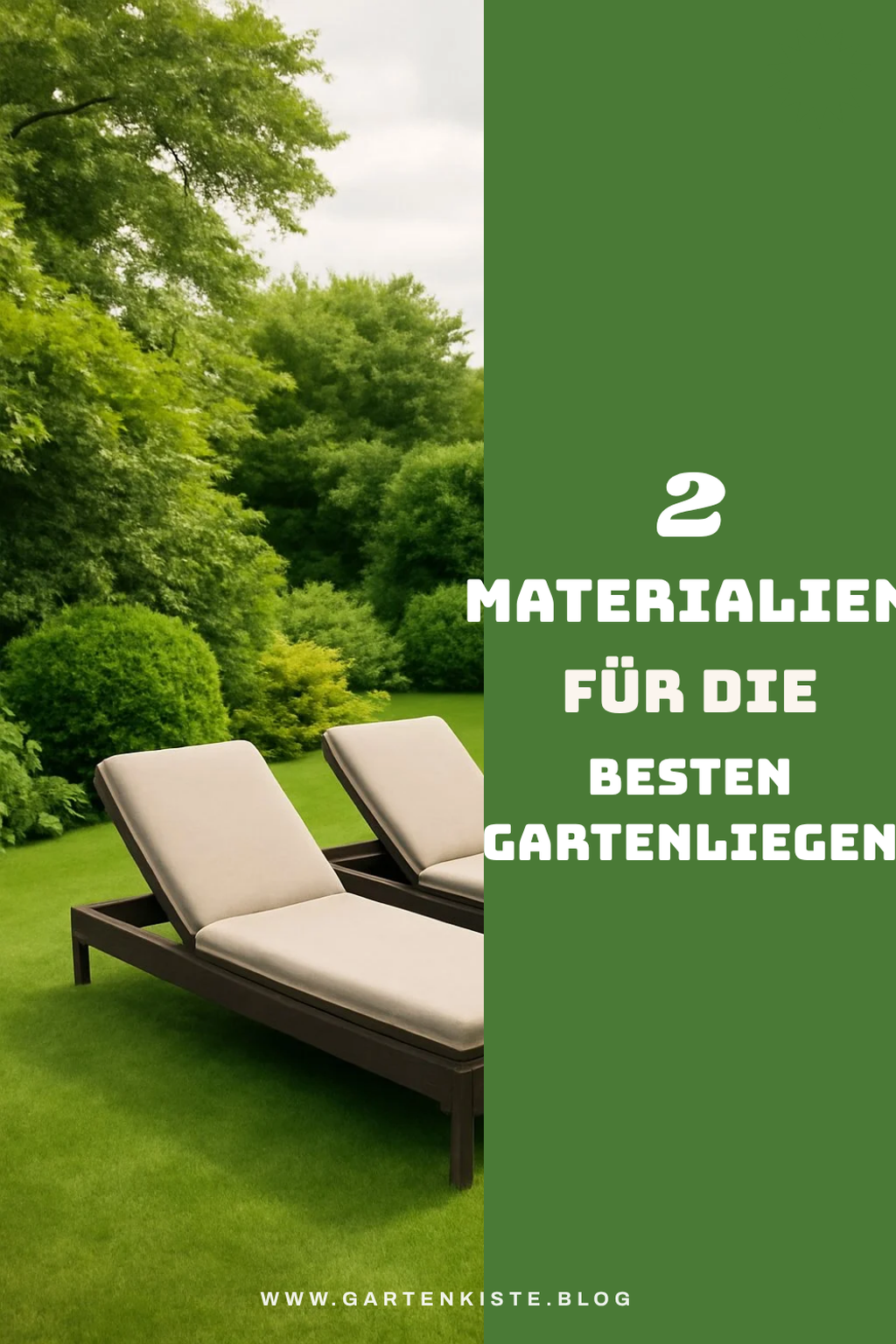 Die besten Materialien für wetterfeste Gartenliegen