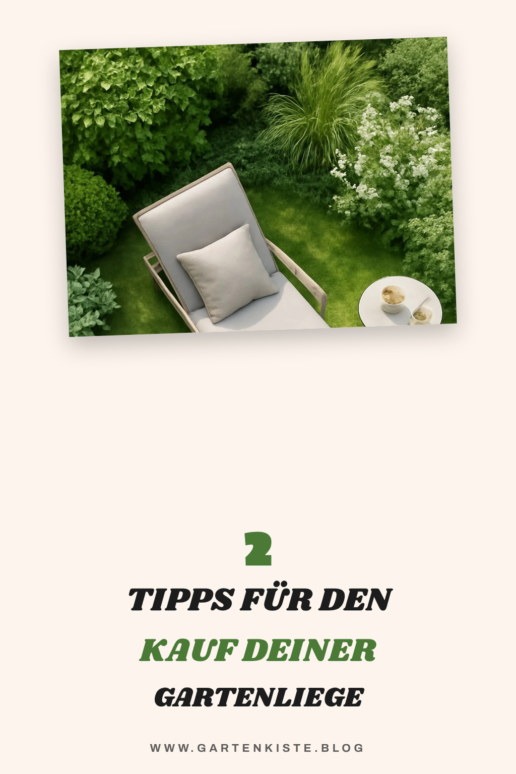Preise und Kaufempfehlungen für Gartenliegen