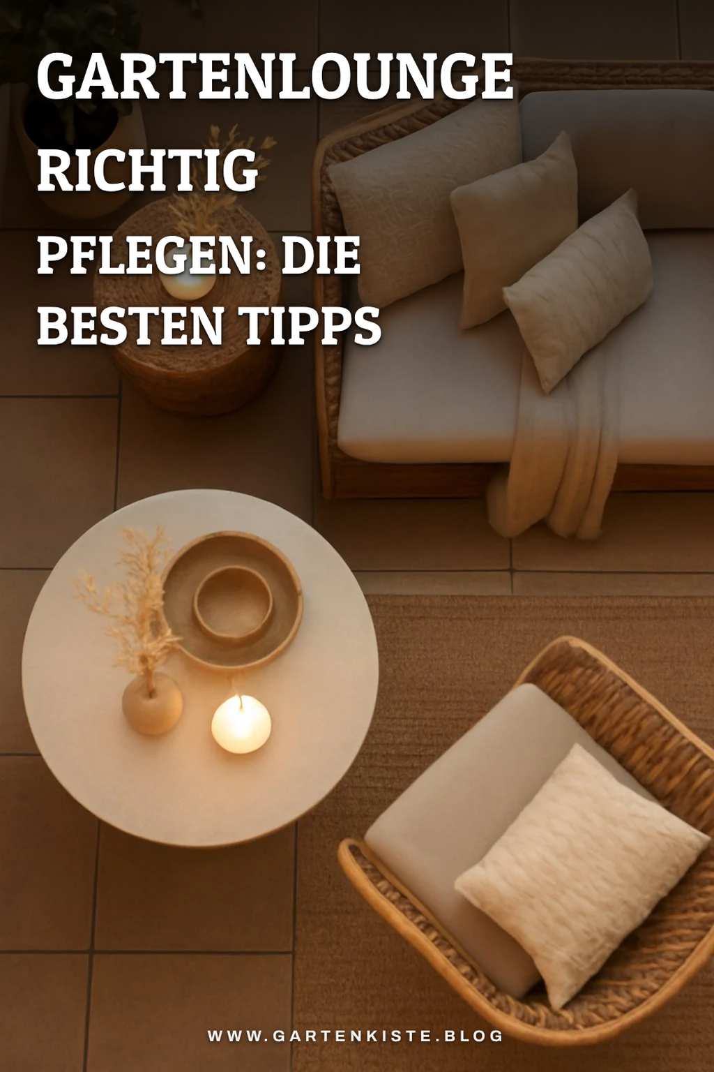 Gartenlounge richtig pflegen: Die besten Tipps
