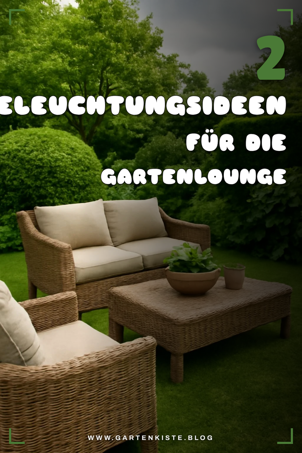 Die richtige Beleuchtung für die Gartenlounge