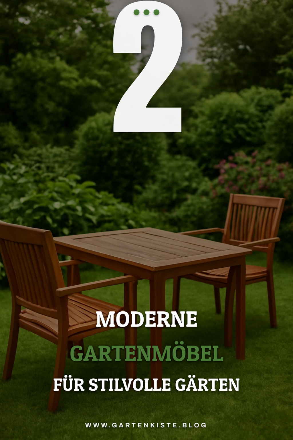 Moderne Designs für Gartenmöbel aus Holz