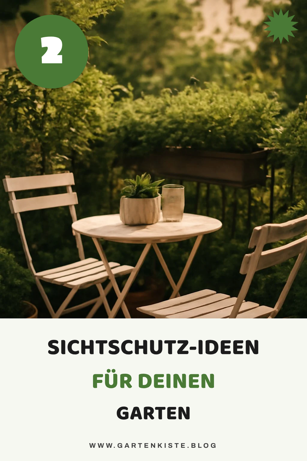 Sichtschutz für den Garten
