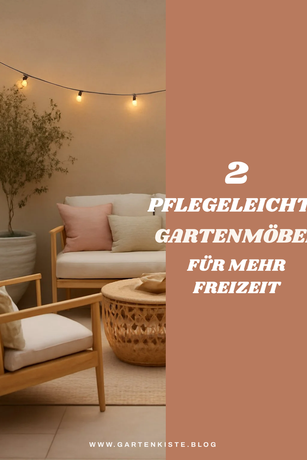 Pflegeleichte Gartenmöbel für weniger Aufwand