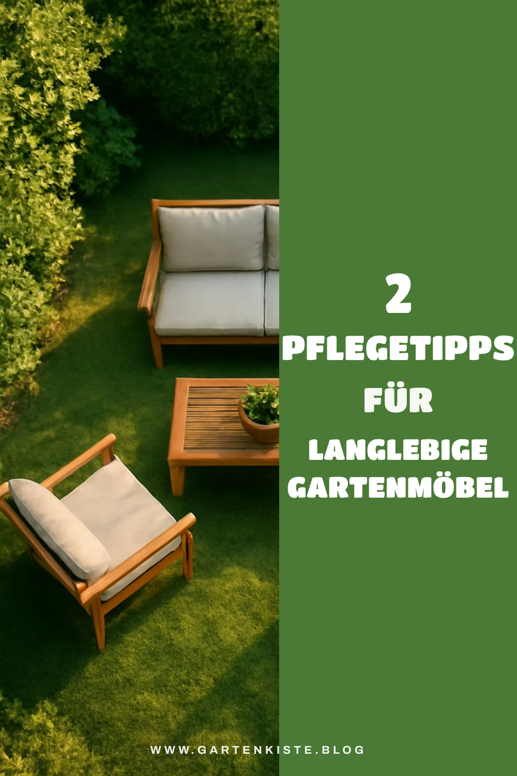 Pflege und Wartung von Gartenmöbeln
