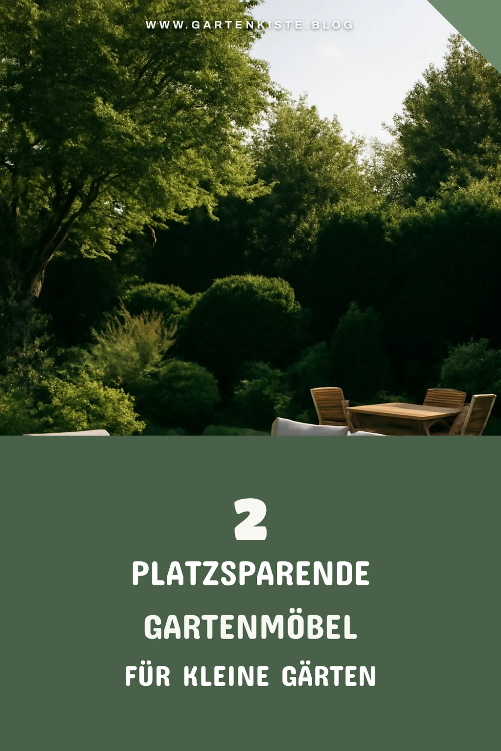Funktionale und platzsparende Gartenmöbel