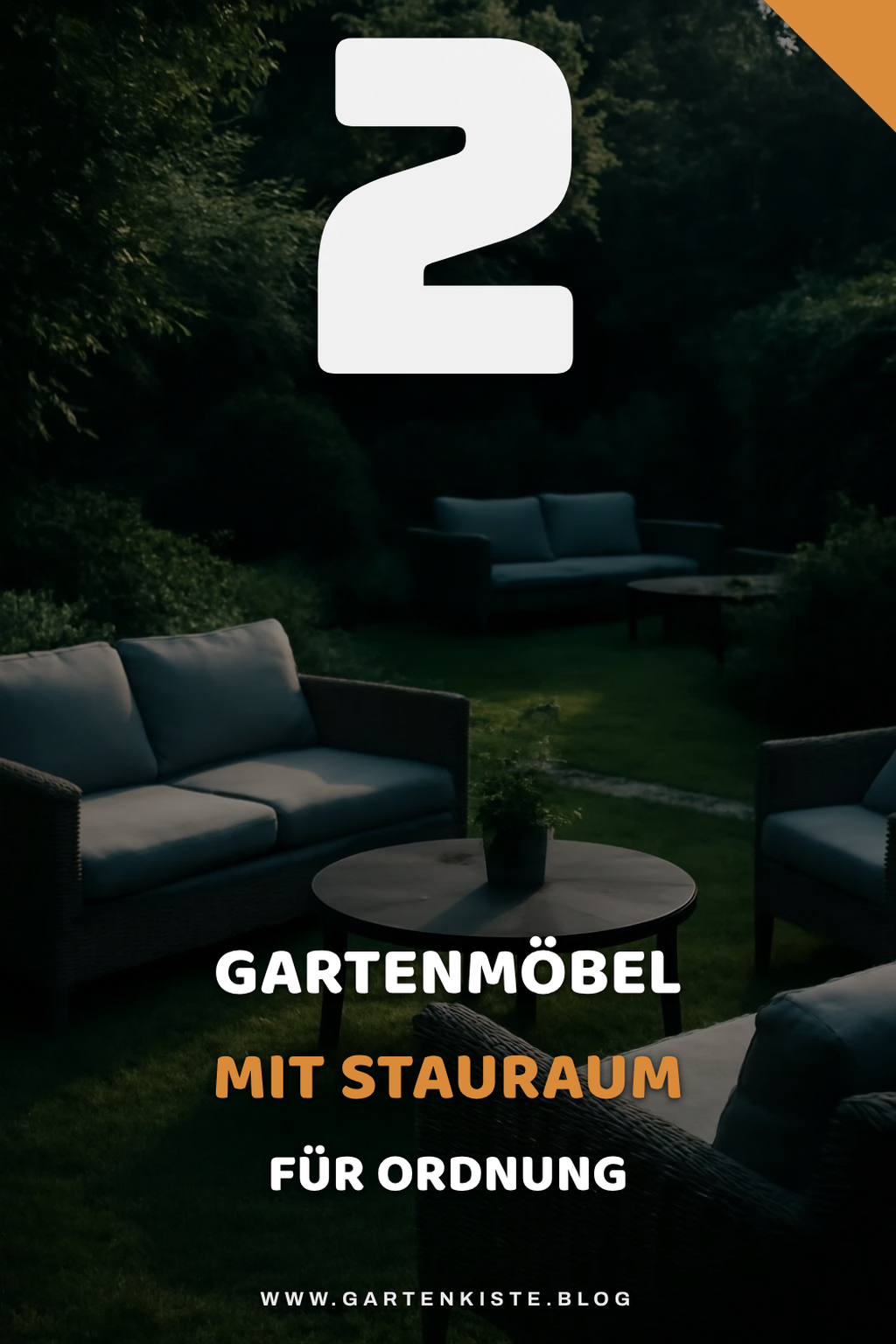 Gartenmöbel mit Aufbewahrung