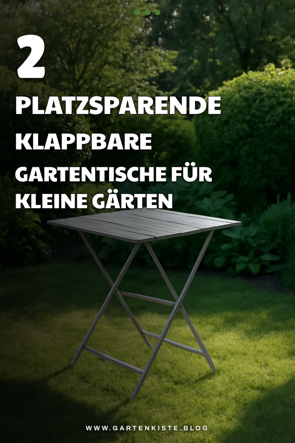 Diese klappbaren Gartentische sind besonders platzsparend