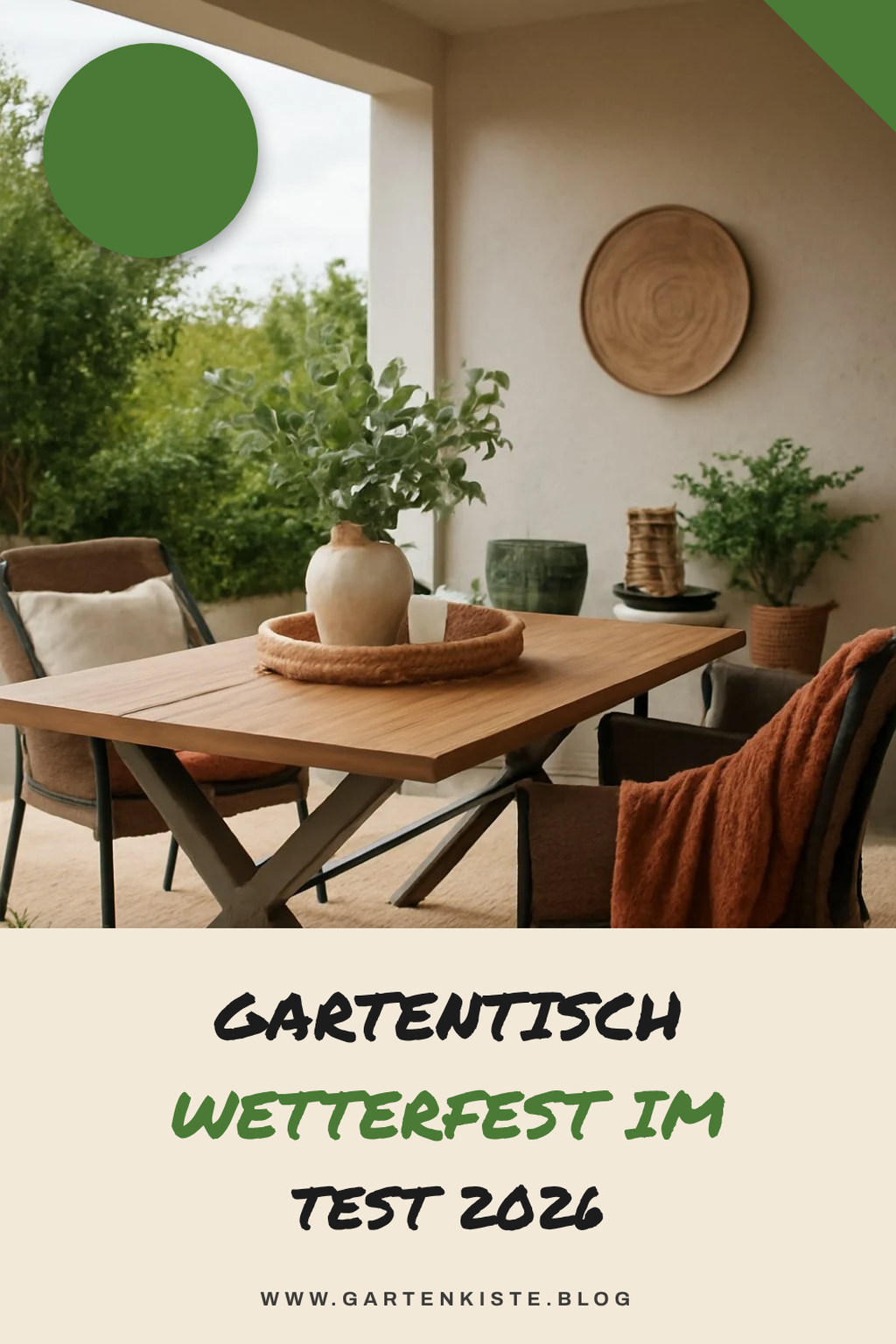 Gartentisch wetterfest im Test 2026: Die 9 besten Modelle