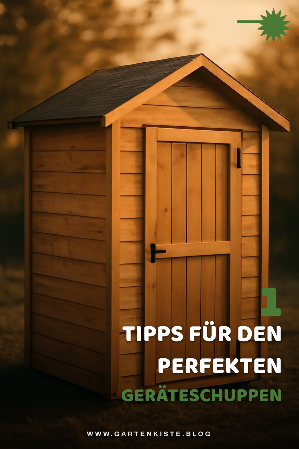 So findest du den perfekten Geräteschuppen aus Holz