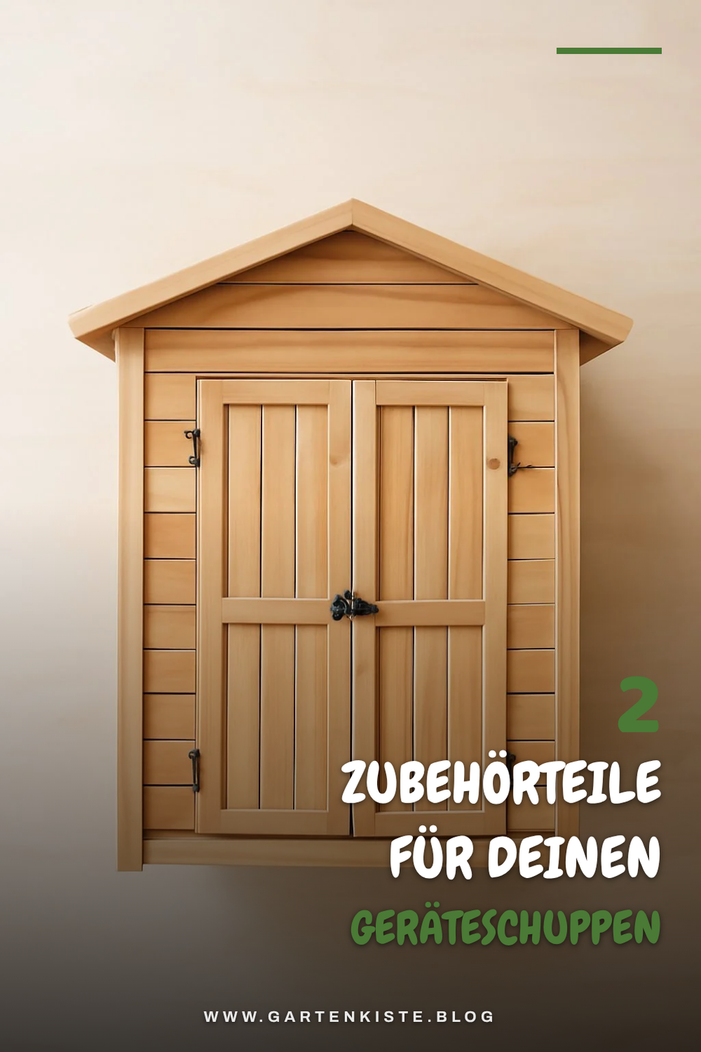 Zubehör für mehr Funktionalität im Geräteschuppen