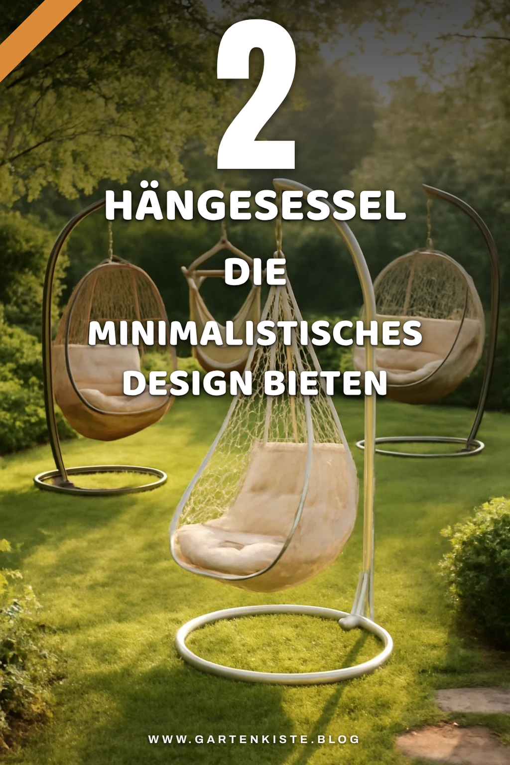 3 moderne Hängesessel für minimalistisches Wohnen
