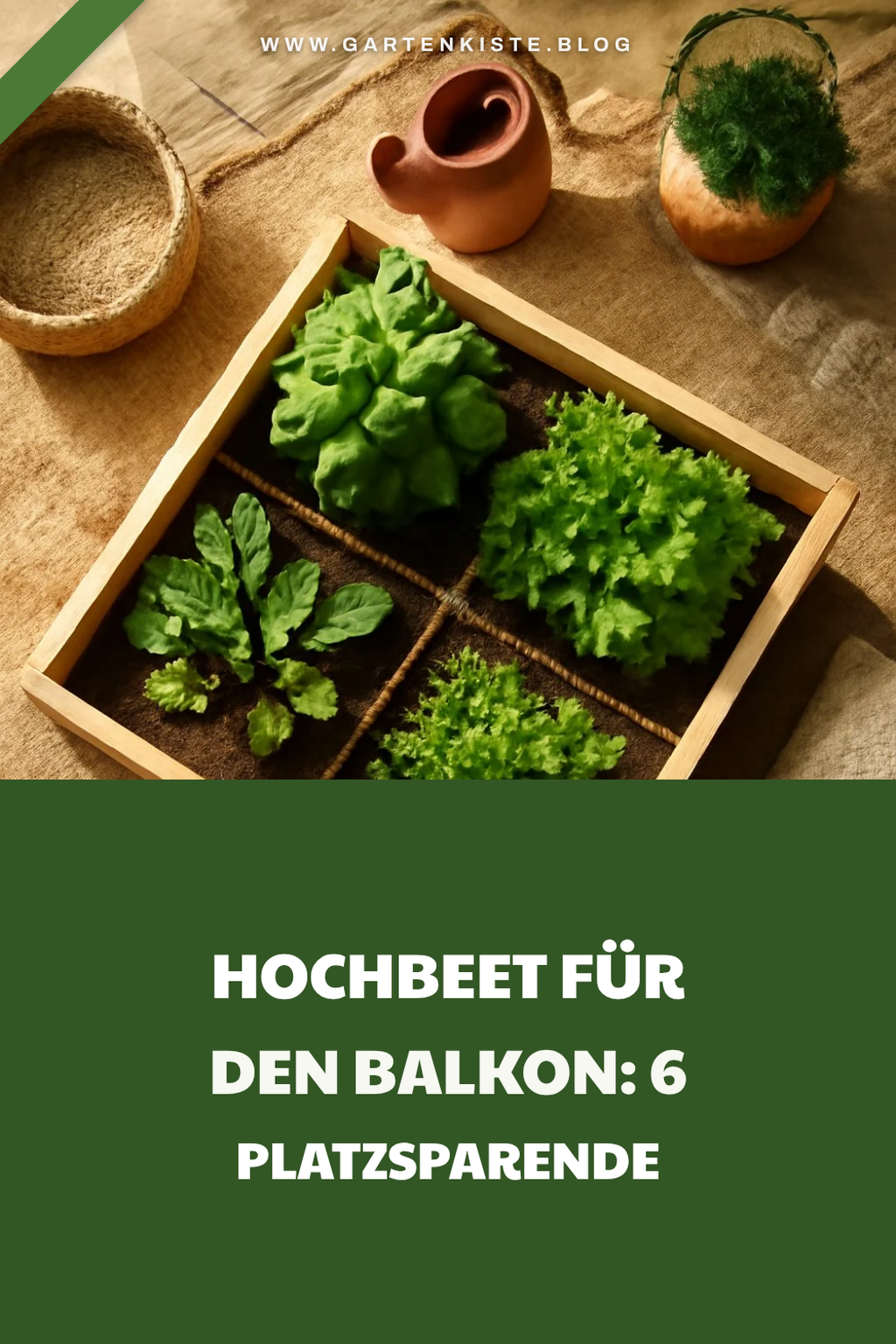 Hochbeet für den Balkon: 6 platzsparende Modelle