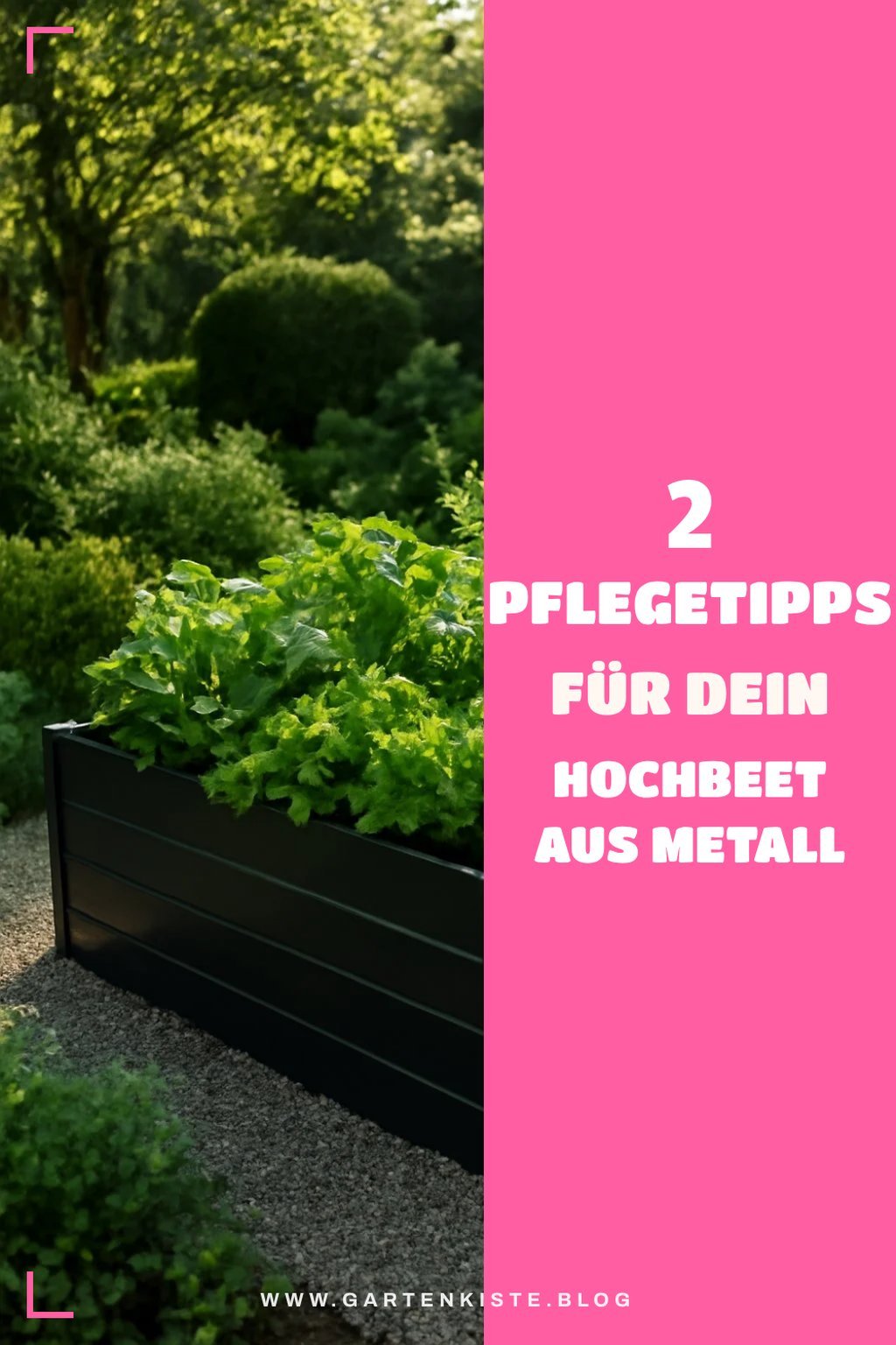 So pflegst du dein Hochbeet aus Metall richtig
