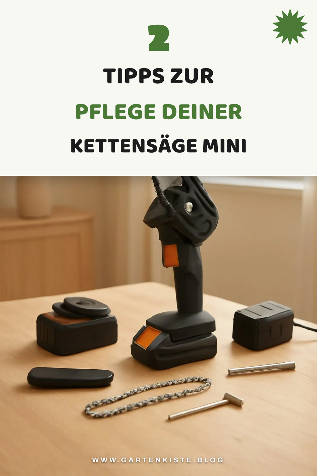 Pflege und Wartung deiner Kettensäge Mini
