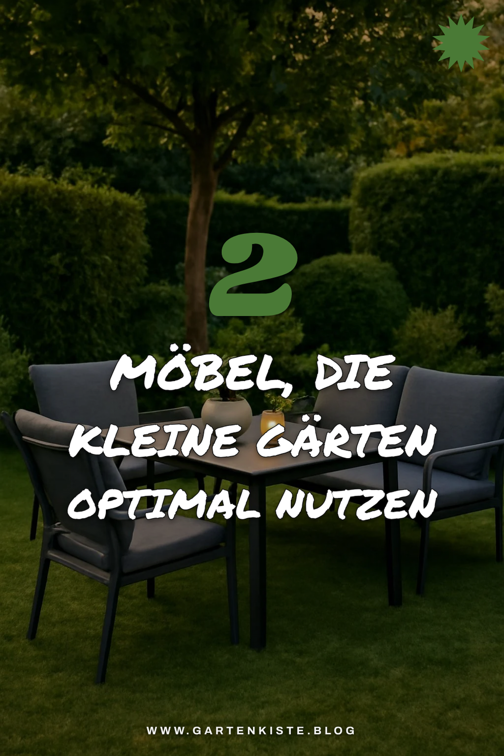 Kettler Gartenmöbel für kleine Gärten auswählen