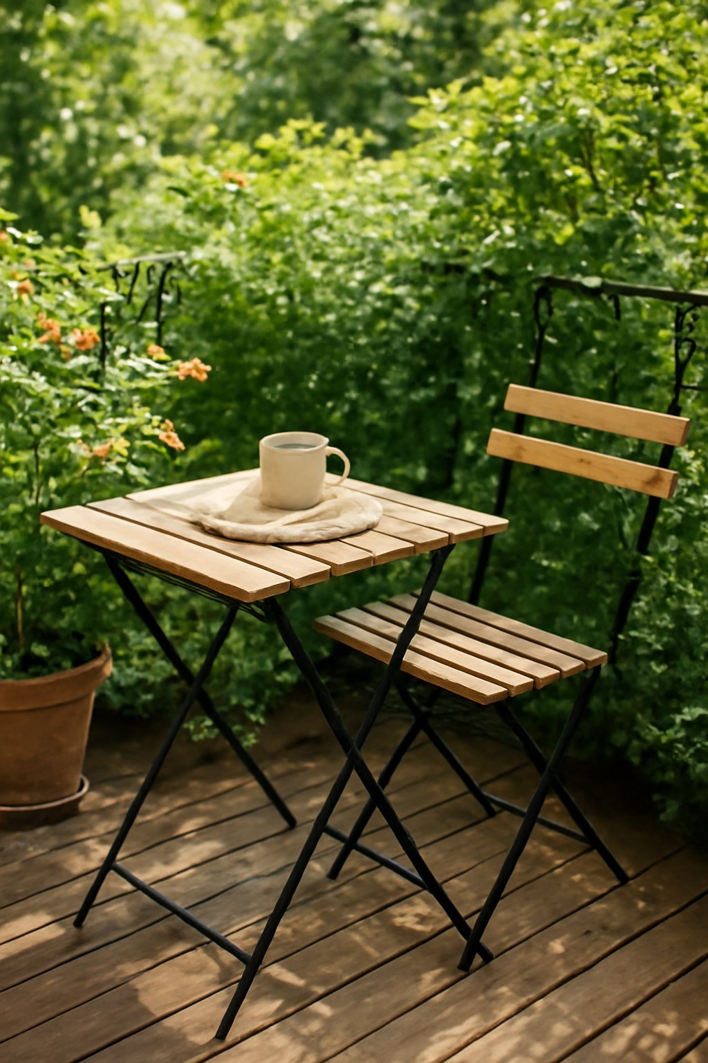 Teak Klapptisch 80x80