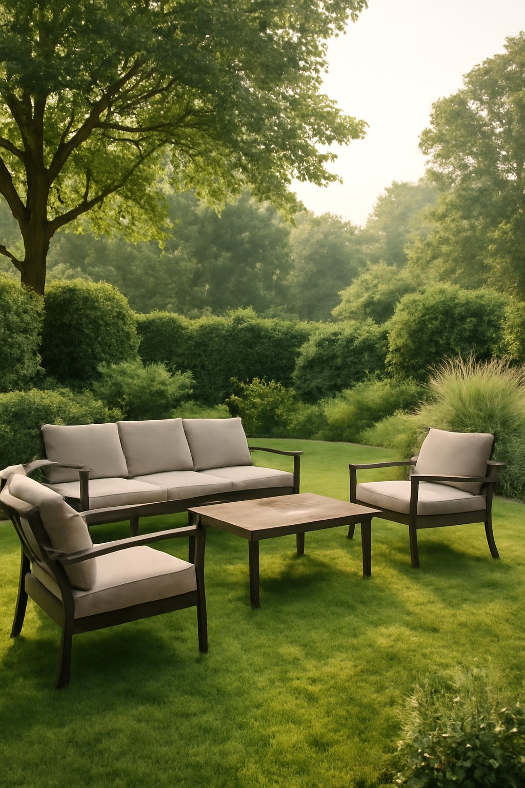 Wetterfester Rattan Lounge-Sessel