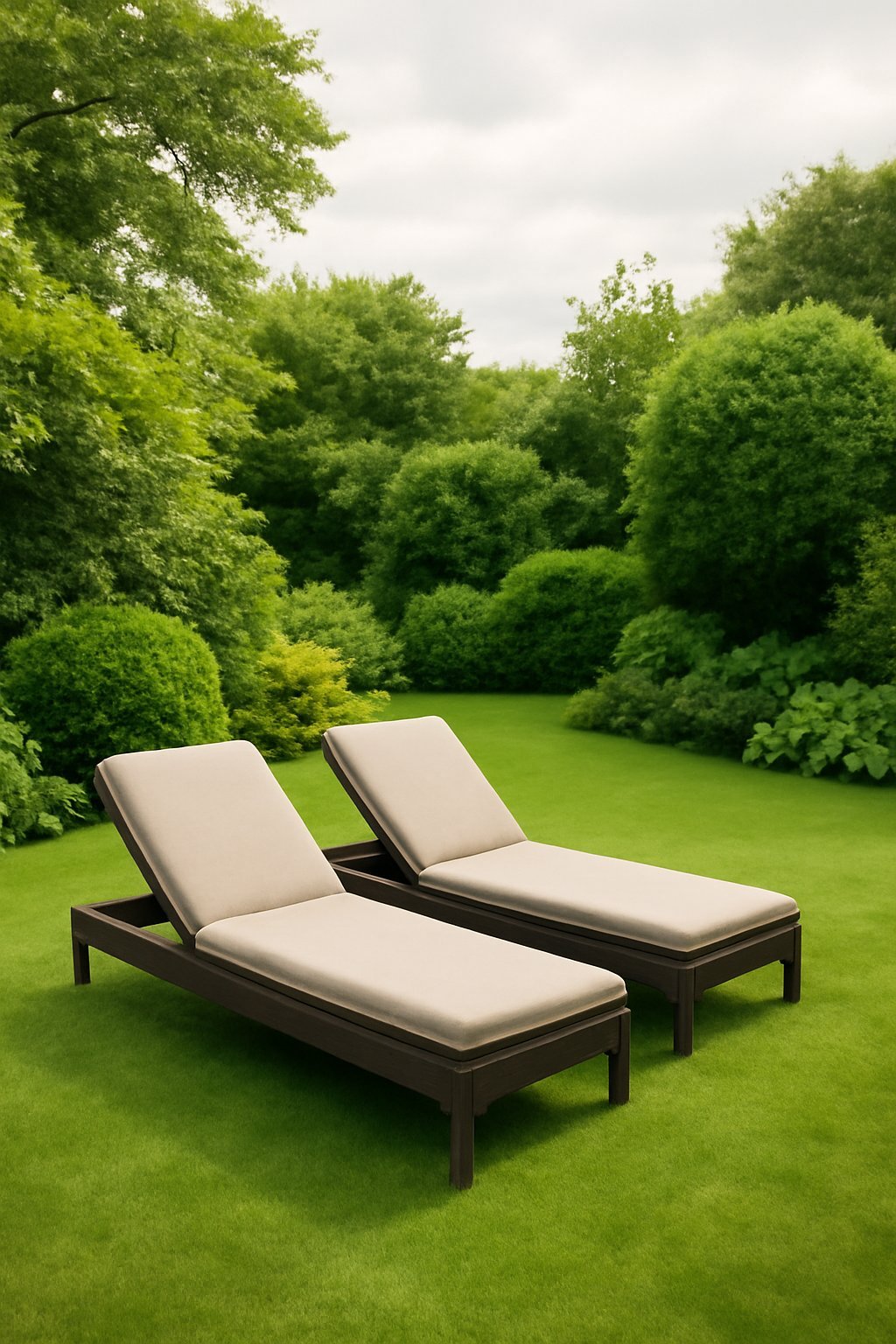 Teakholz Gartenliege klappbar