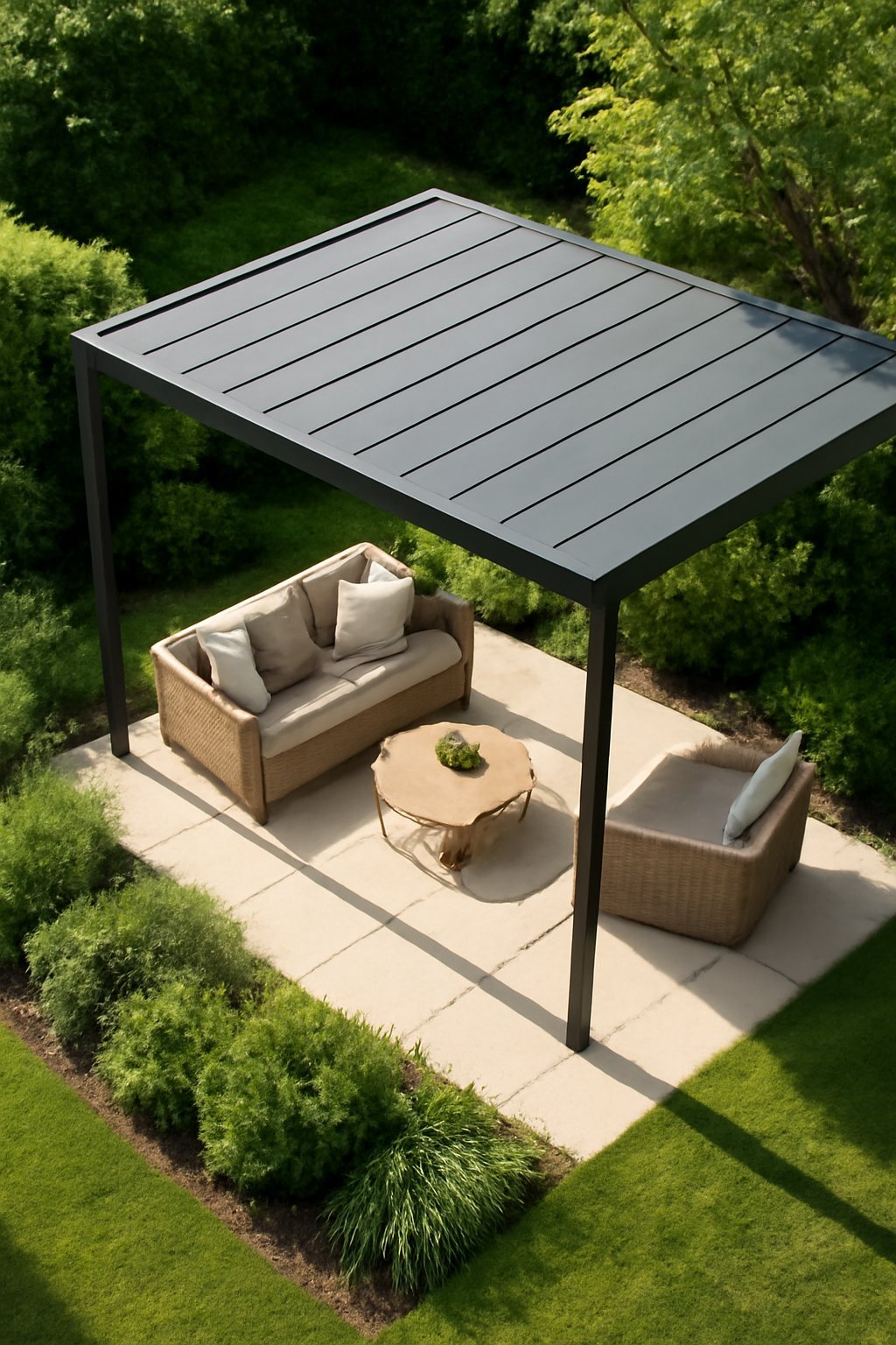 Aluminium Terrassenüberdachung 3x4m