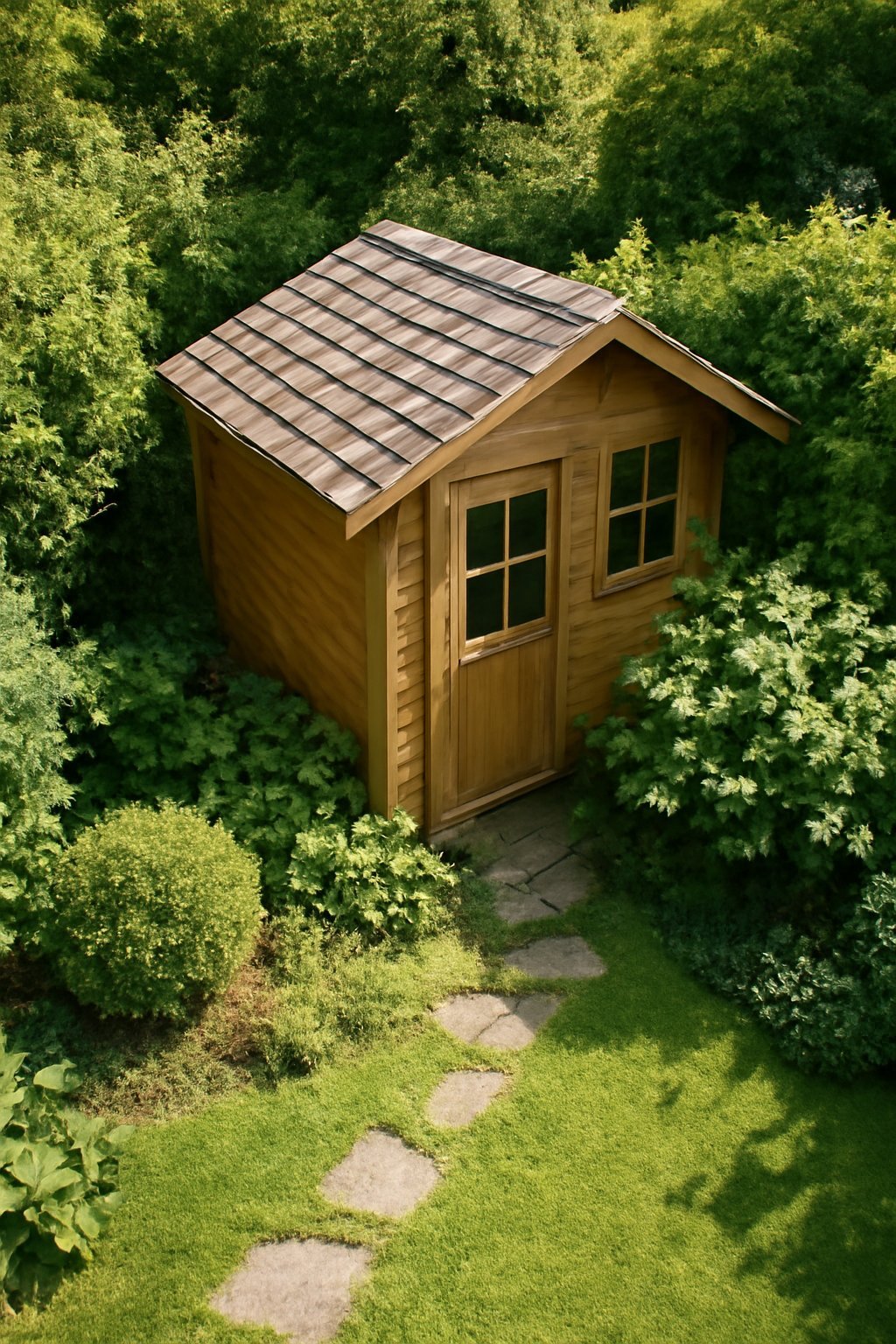 Holz Gartenhaus 5m² mit Terrasse