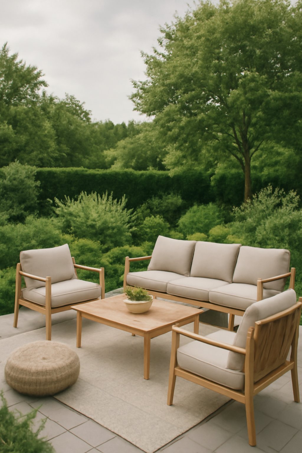 Teak Esstisch rund 120 cm