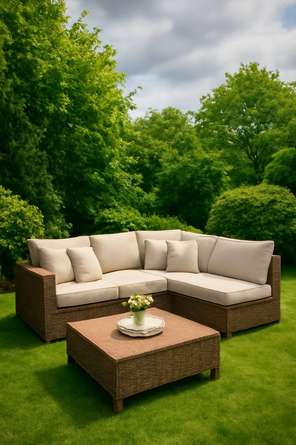 modulares Gartenmöbel Set Rattan