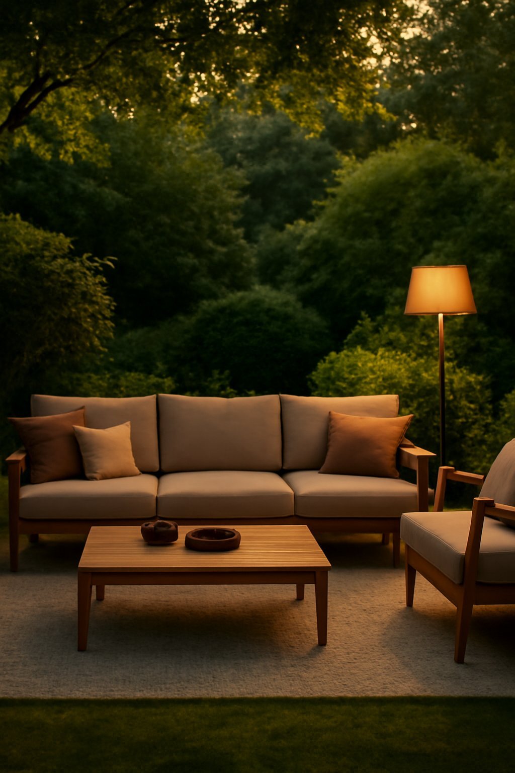 Teakholz Liege 200x70 cm