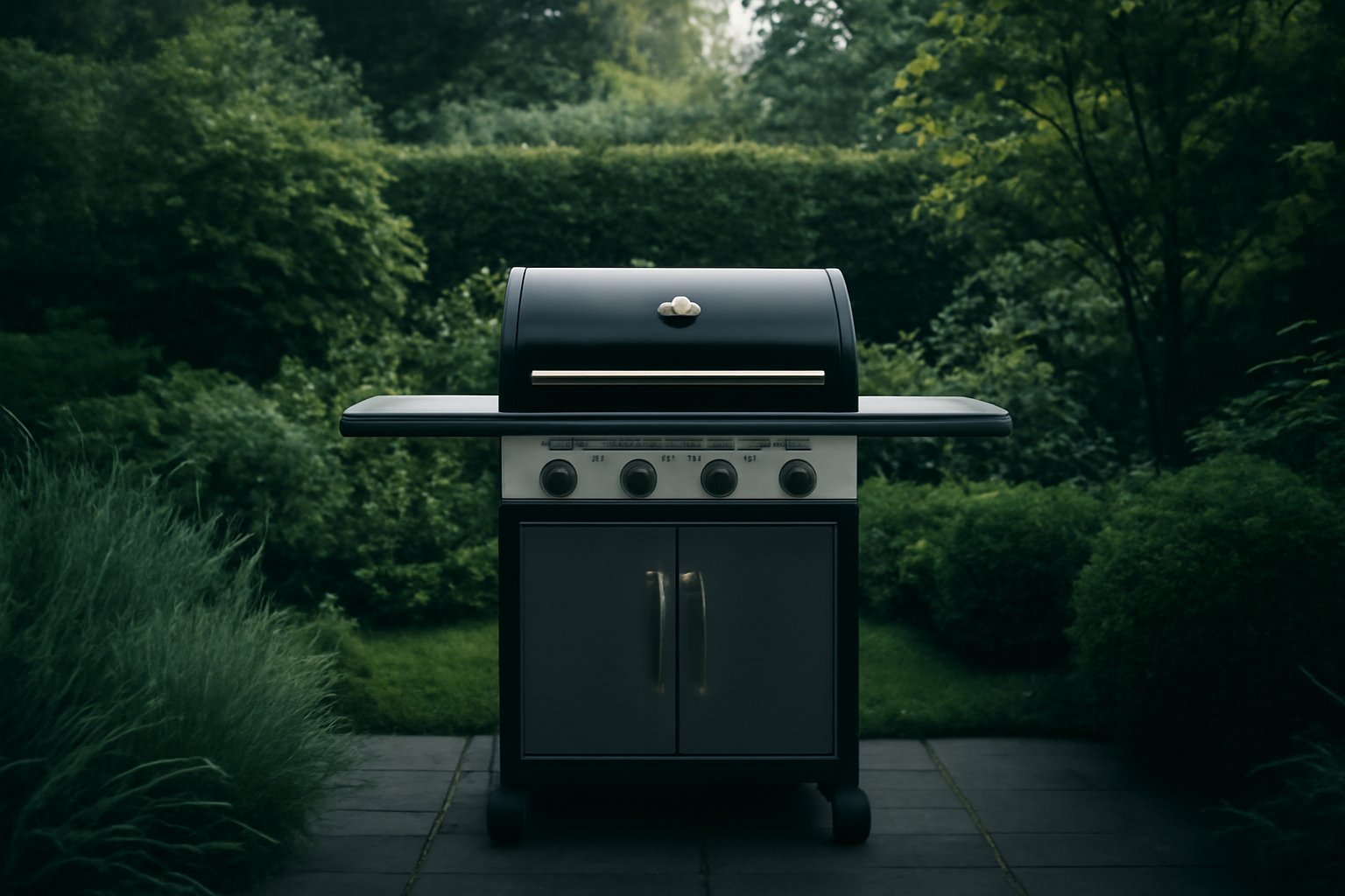 Gasgrill Edelstahl mit Thermometer