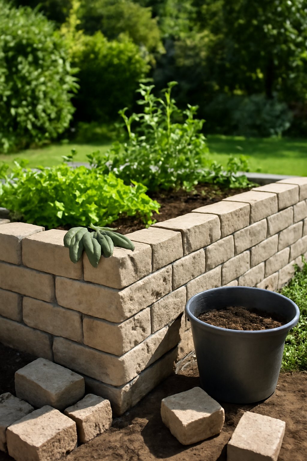Schotter für Fundament