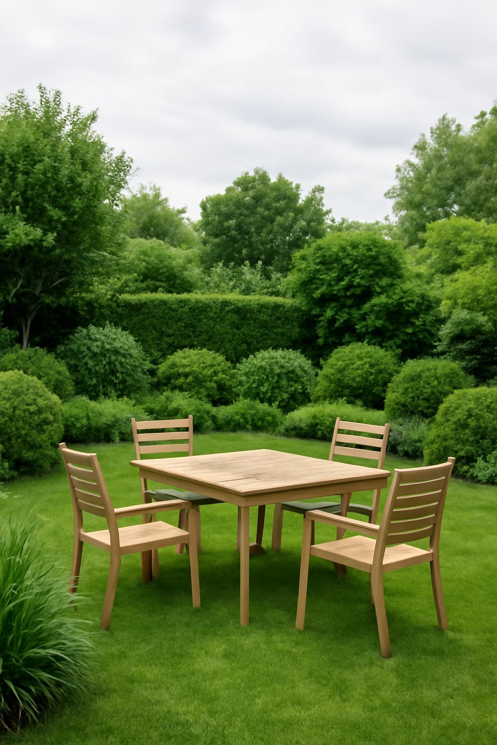 Klappbarer Gartentisch Aluminium 80 cm