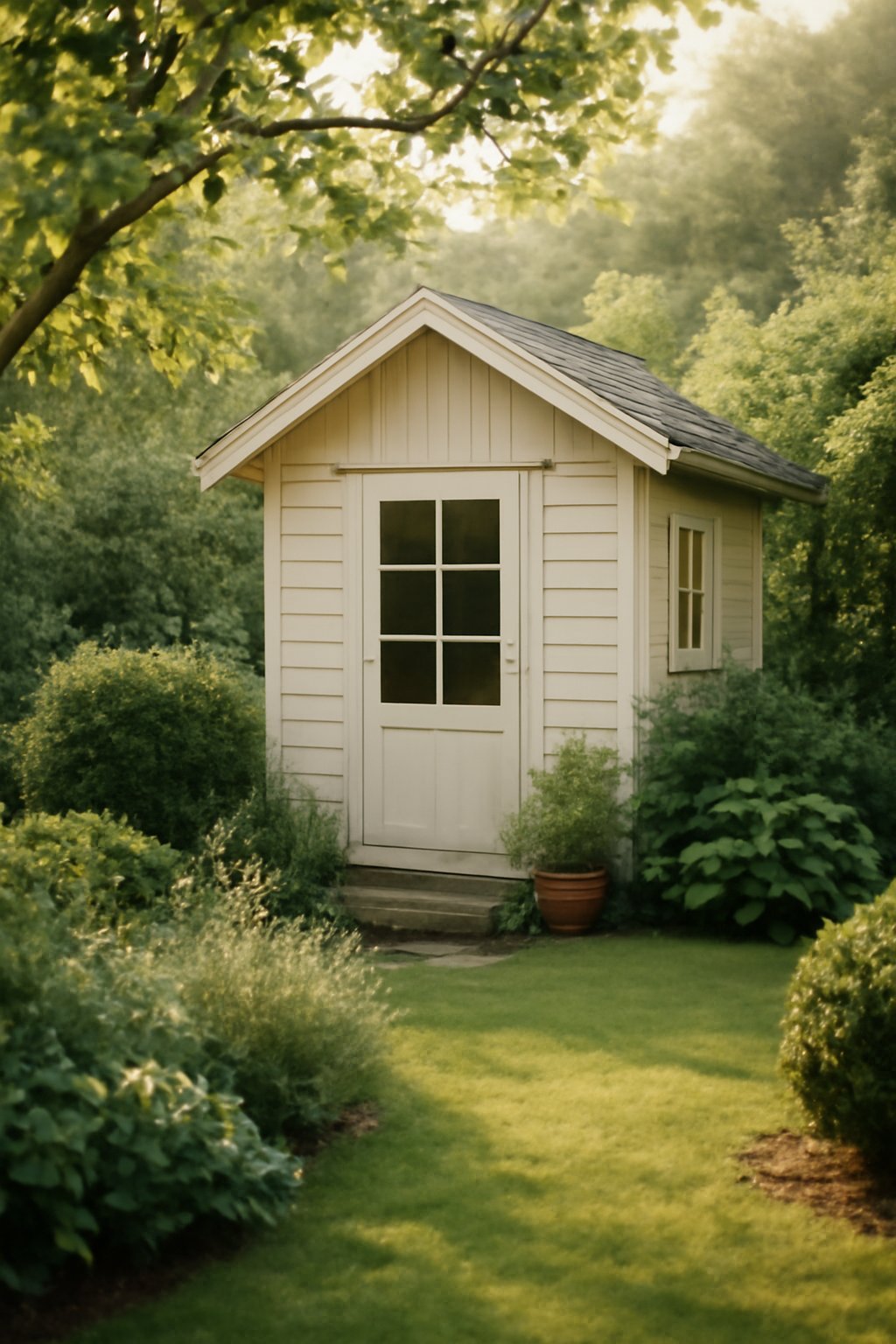 Basteltisch für Gartenhaus
