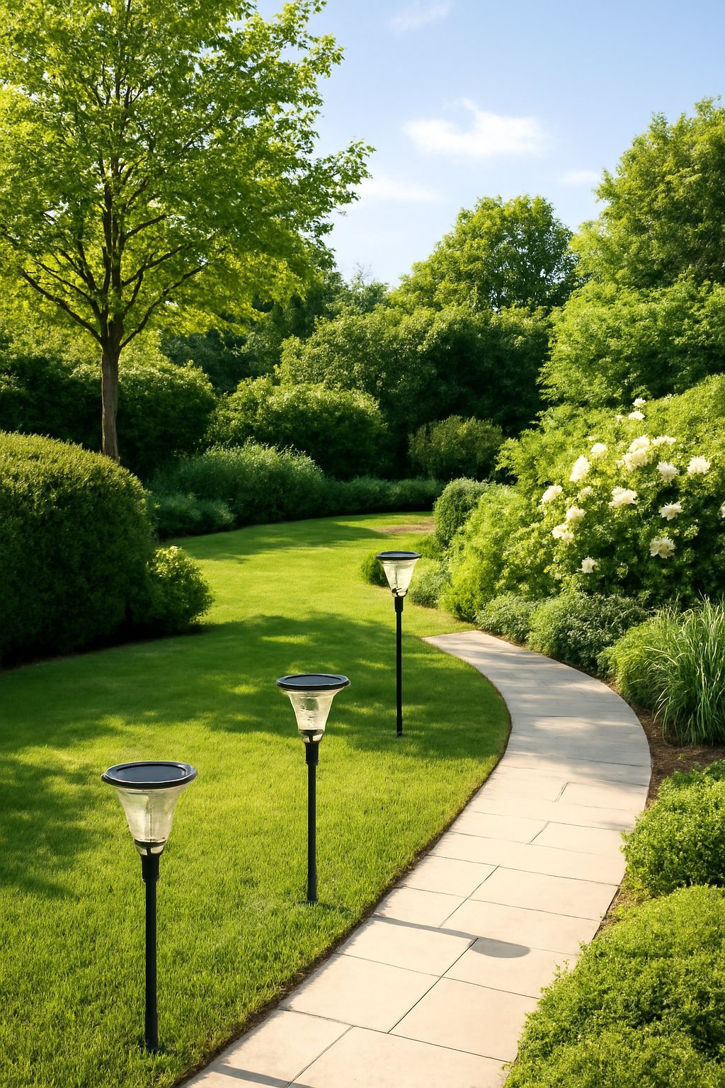 Solar Gartenwegbeleuchtung mit Erdspieß