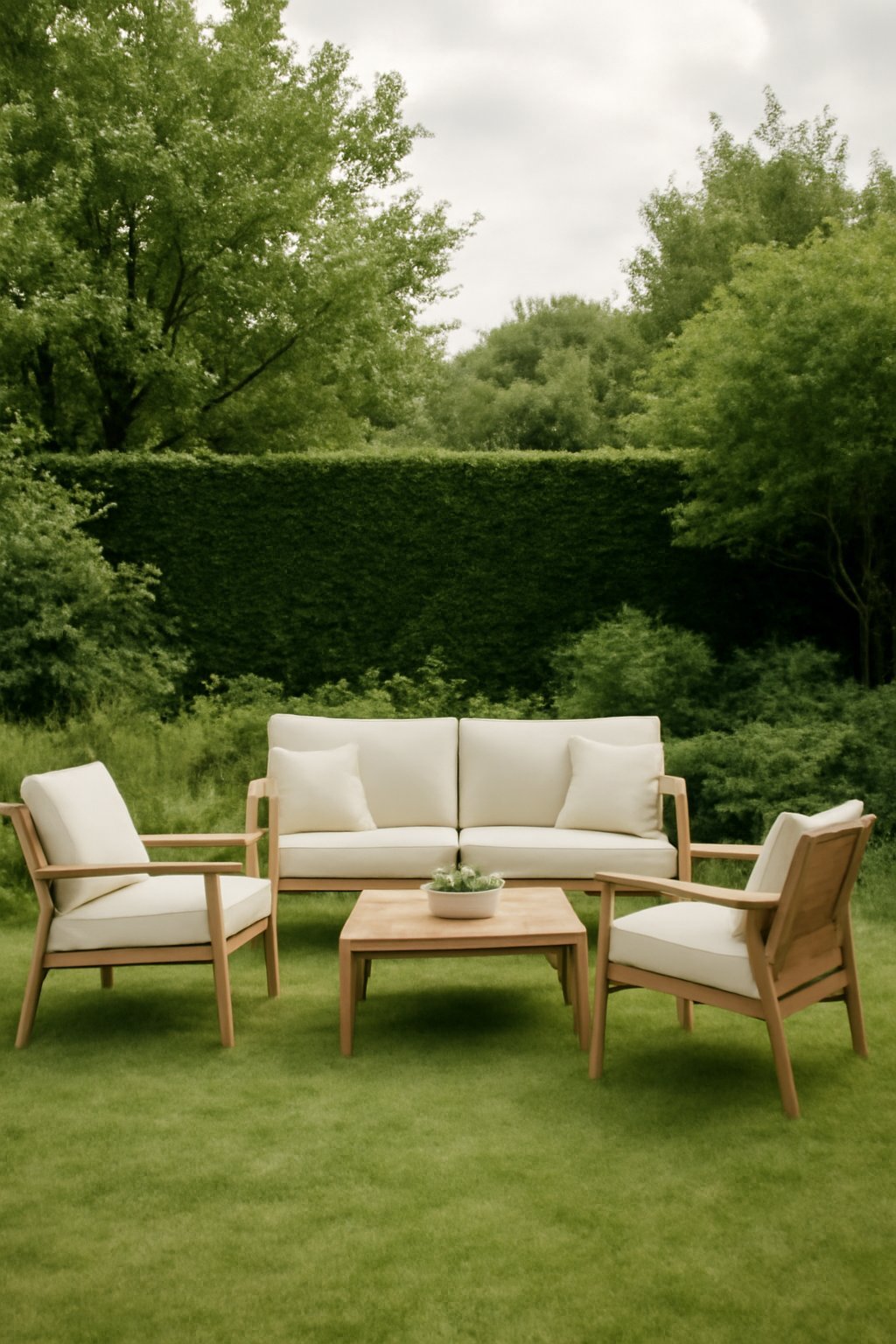 Teak Holz Gartenbank