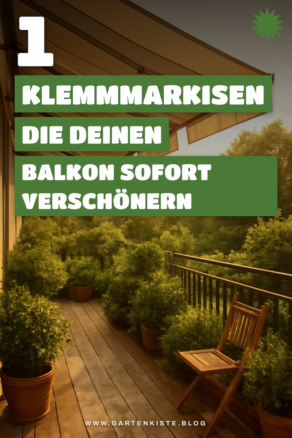 Diese 5 Klemmmarkisen für deinen Balkon schützen stilvoll vor Sonne