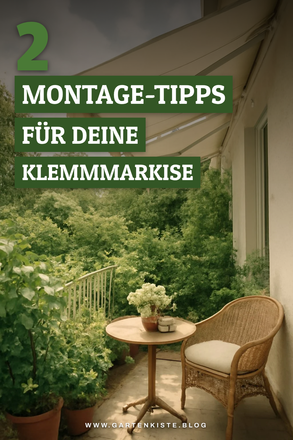 Diese 3 Tipps für den richtigen Montageort deiner Klemmmarkise