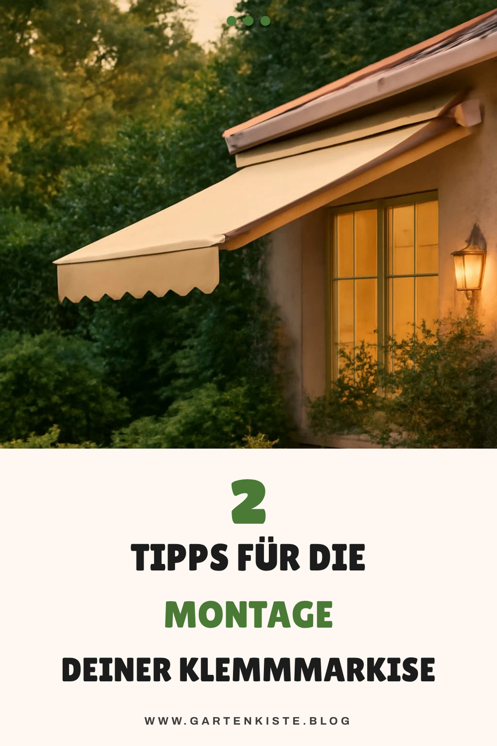 So montierst du deine Klemmmarkise richtig